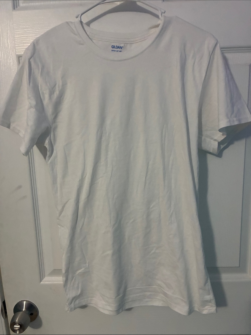 Gildan Men's White Short Sleeve Crewneck Tee